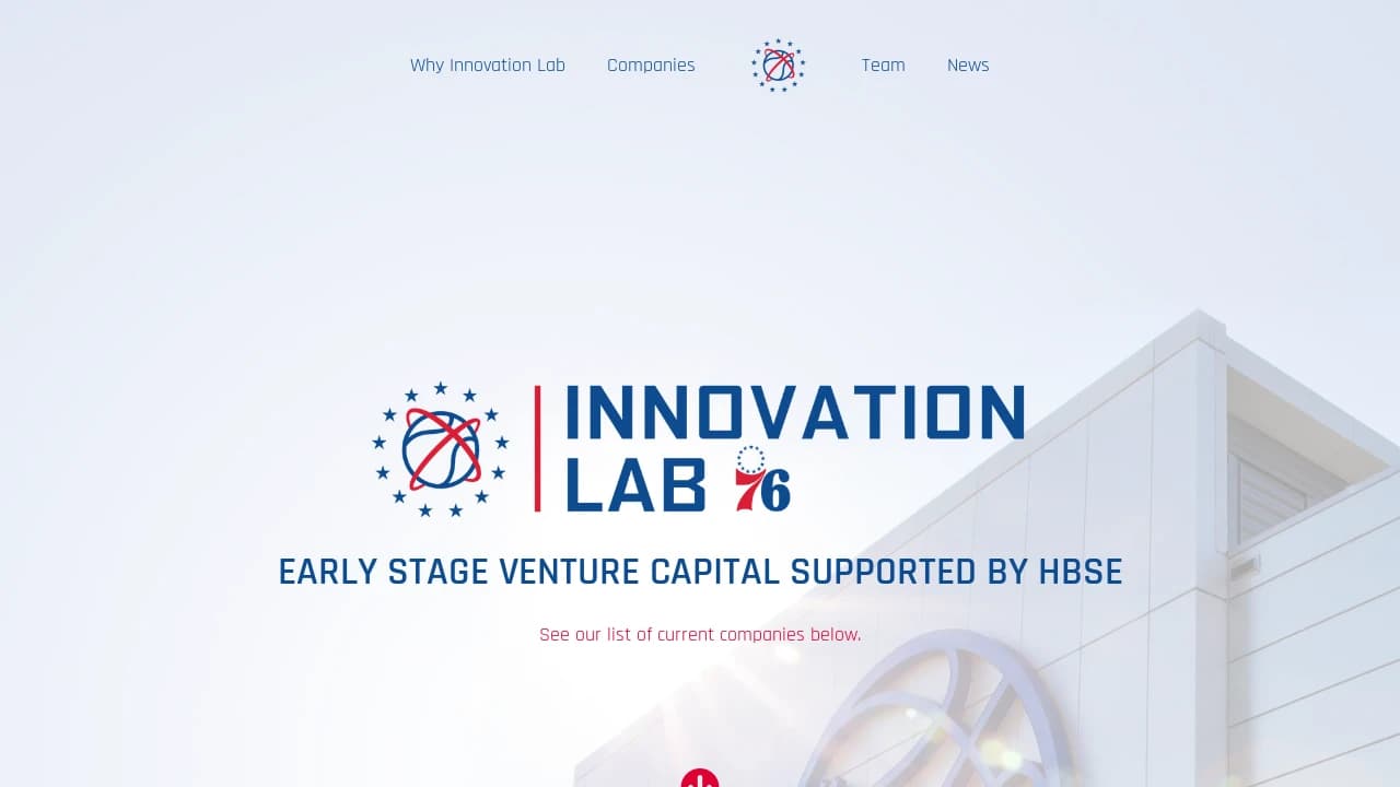 Sixers Innovation Lab - New Jersey's true entrepreneurial hub