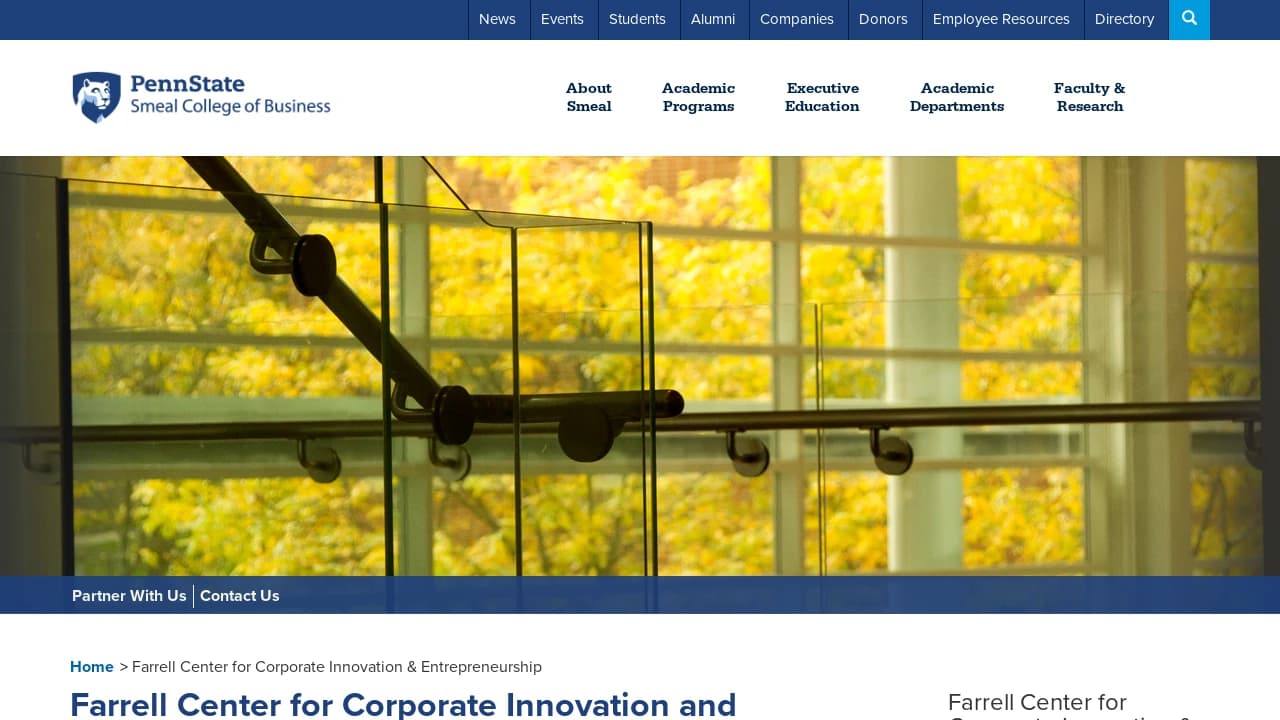 Penn State - Farrell Center for Corporate Innovation & Entrepreneurship - Pennsylvania's true entrepreneurial hub