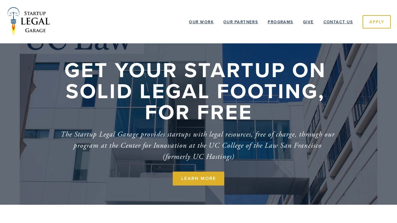 Startup Legal Garage - promoting the start-ups of tomorrow