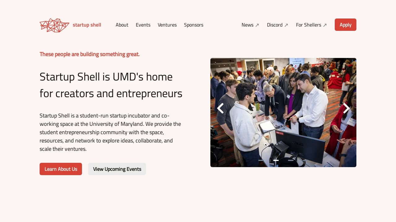 Startup Shell - supporting Maryland's best founders