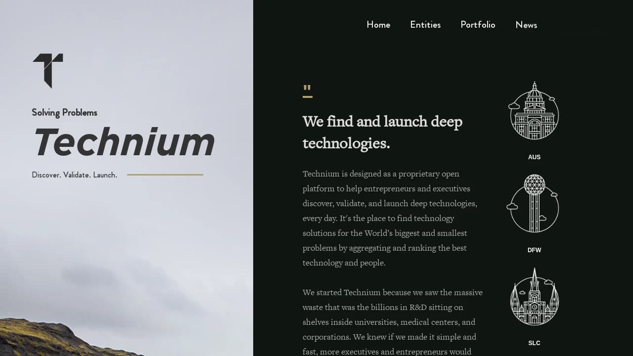 Technium - connecting start-up founders with success