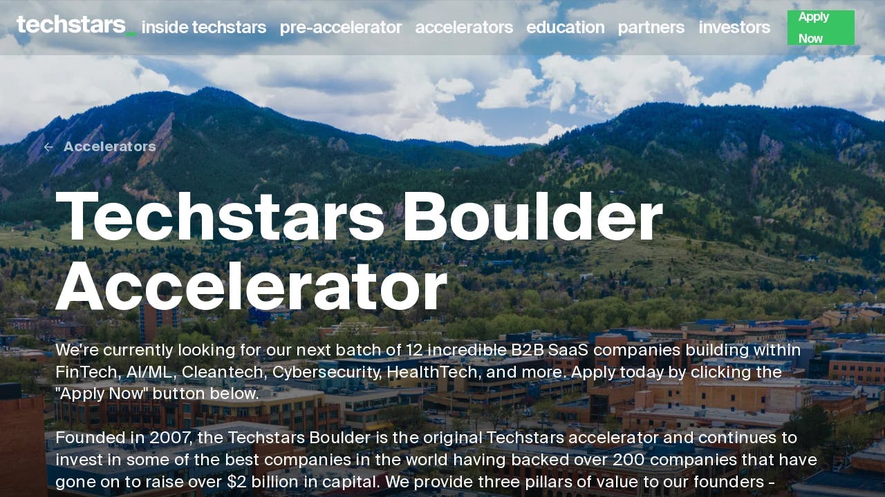 Techstars Boulder Accelerator - building Colorado's entrepreneurial future