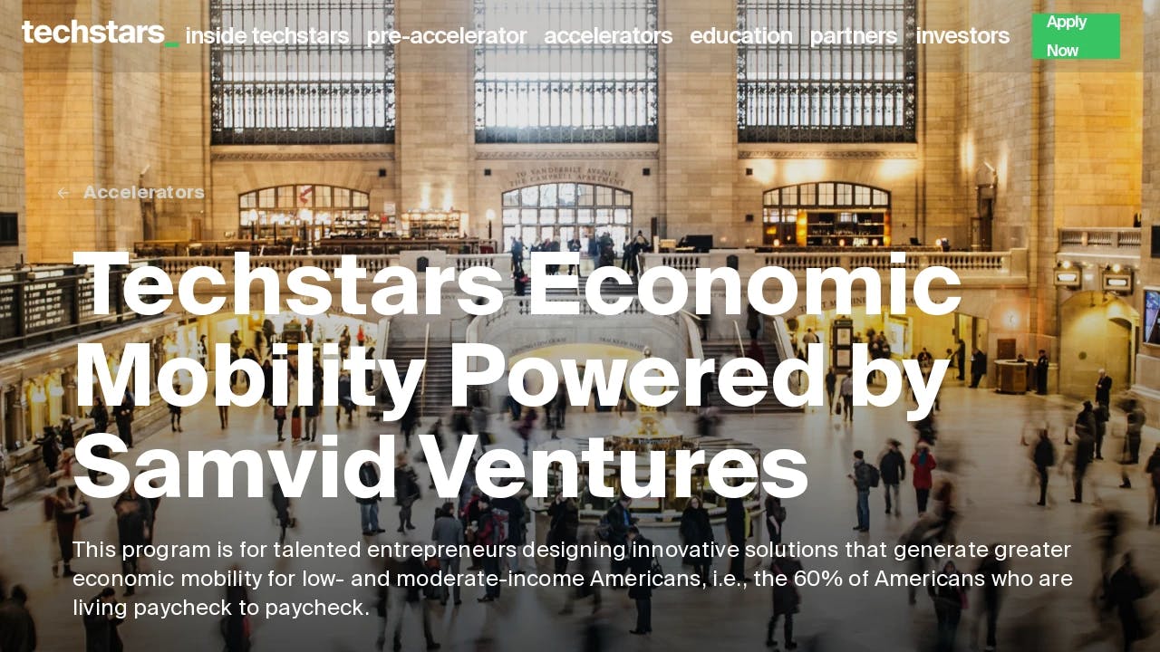 Techstars Economic Mobility Powered by Samvid Ventures - promoting the start-ups of tomorrow