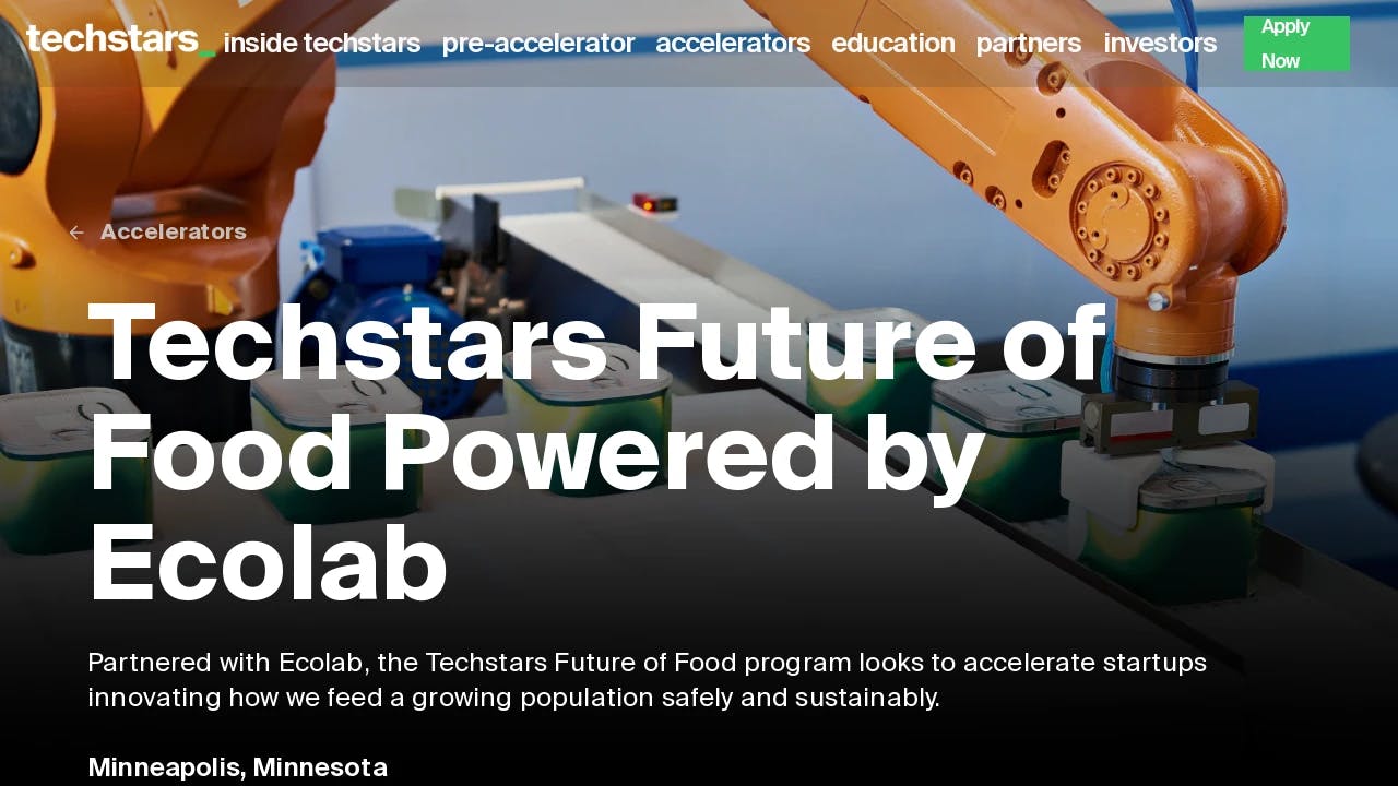 Techstars Farm to Fork Accelerator - promoting the start-ups of tomorrow