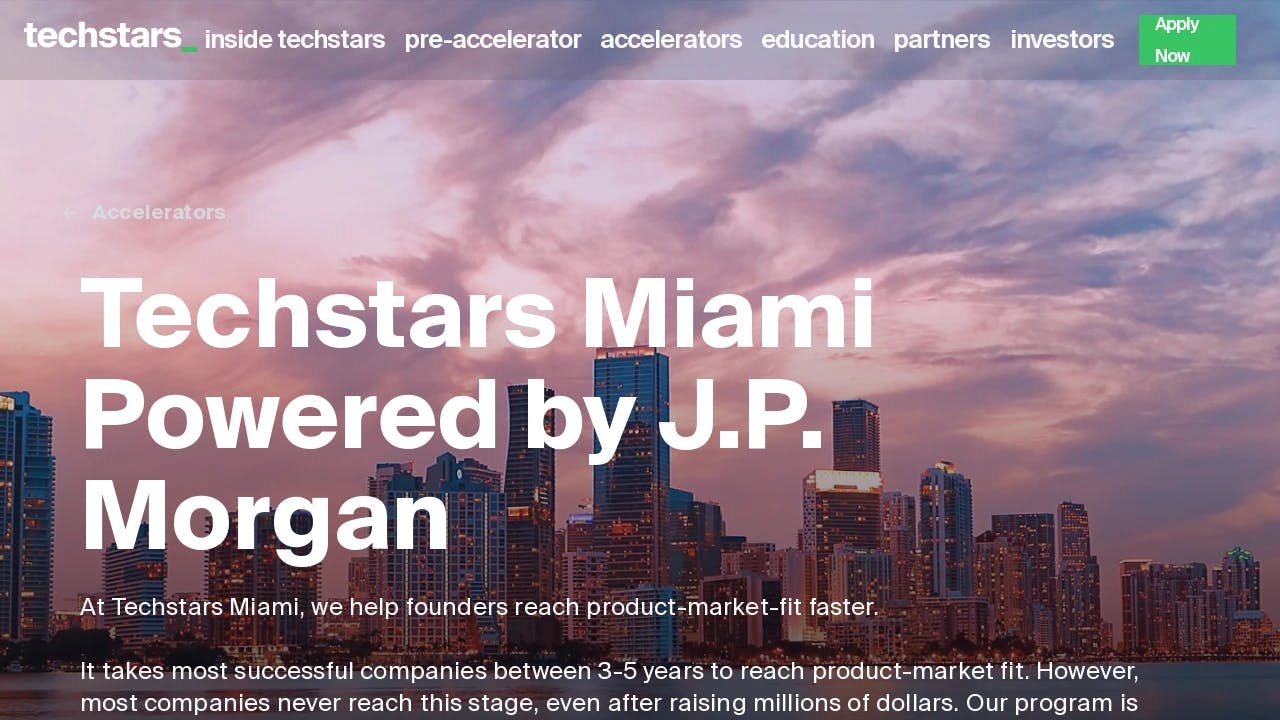 Techstars Miami Powered by J.P. Morgan - supporting Florida's best founders