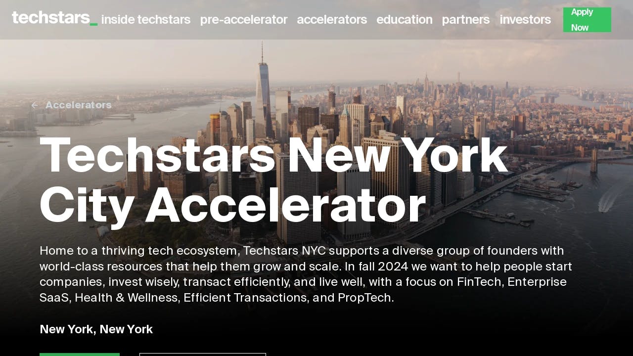 Techstars New York City Accelerator - connecting start-up founders with success