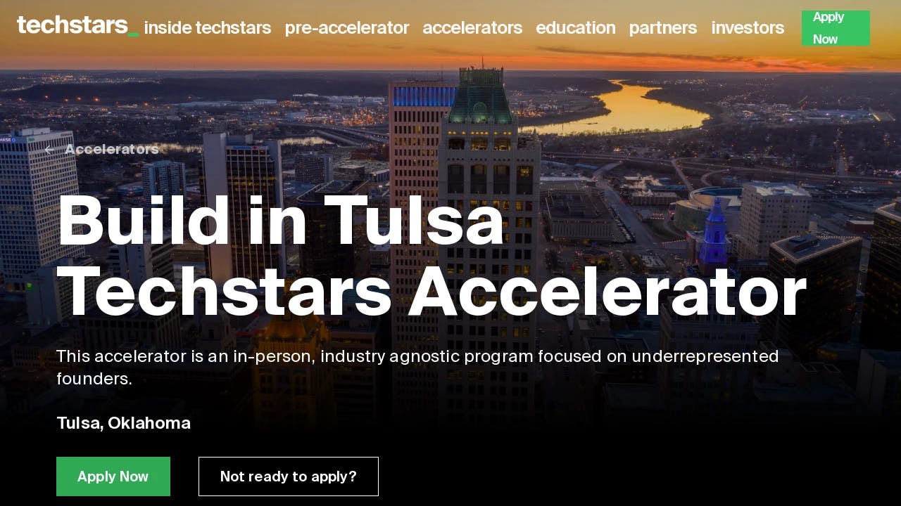 Build in Tulsa Techstars Accelerator - connecting start-up founders with success