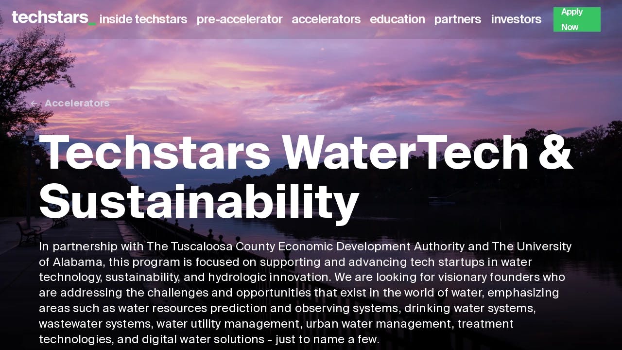 Techstars WaterTech & Sustainability - supporting New York City's best founders