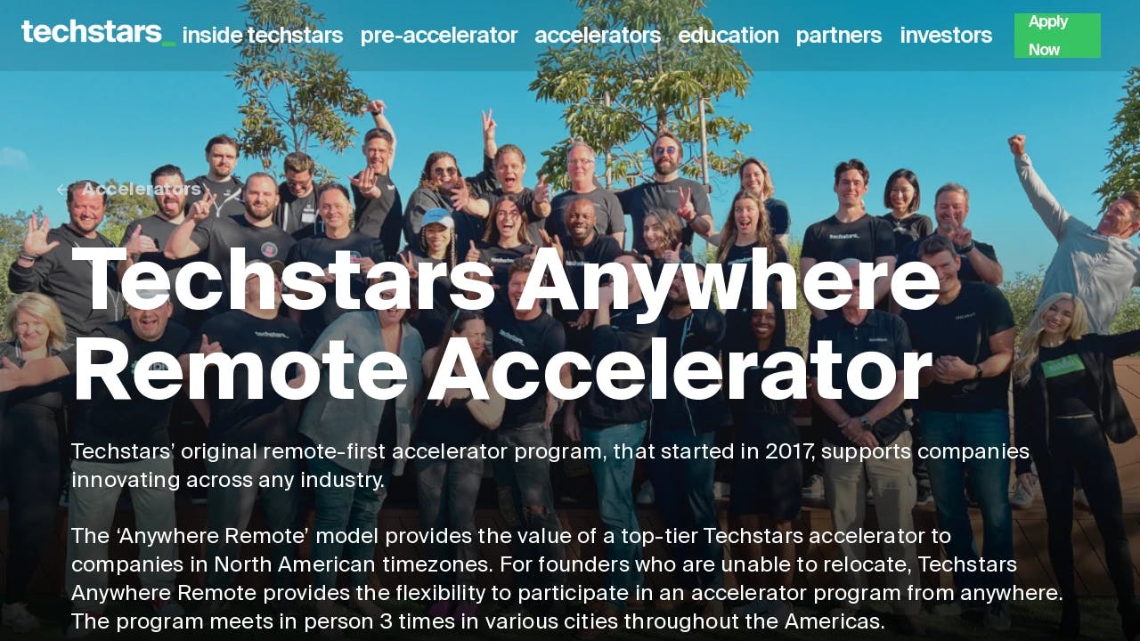 Techstars Anywhere Accelerator - supporting founders in their growth journey