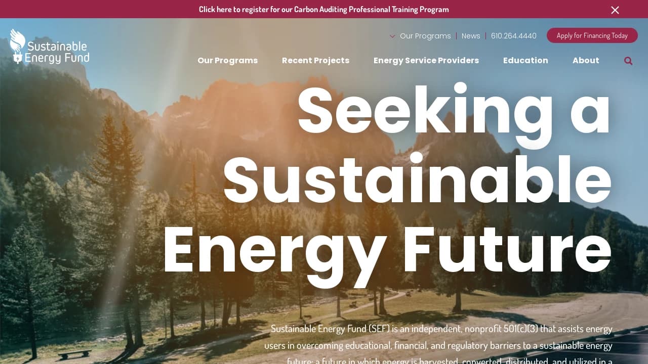 Sustainable Energy Fund - a prominent start-up growth supporter in Pennsylvania