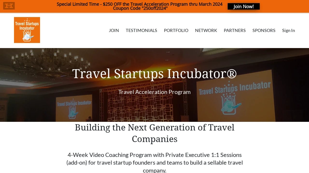 Travel Startups Incubator - enabling start-ups to fundraise successfully