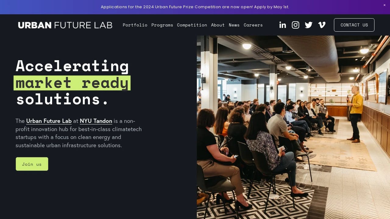 Urban Future Lab - connecting start-up founders with success