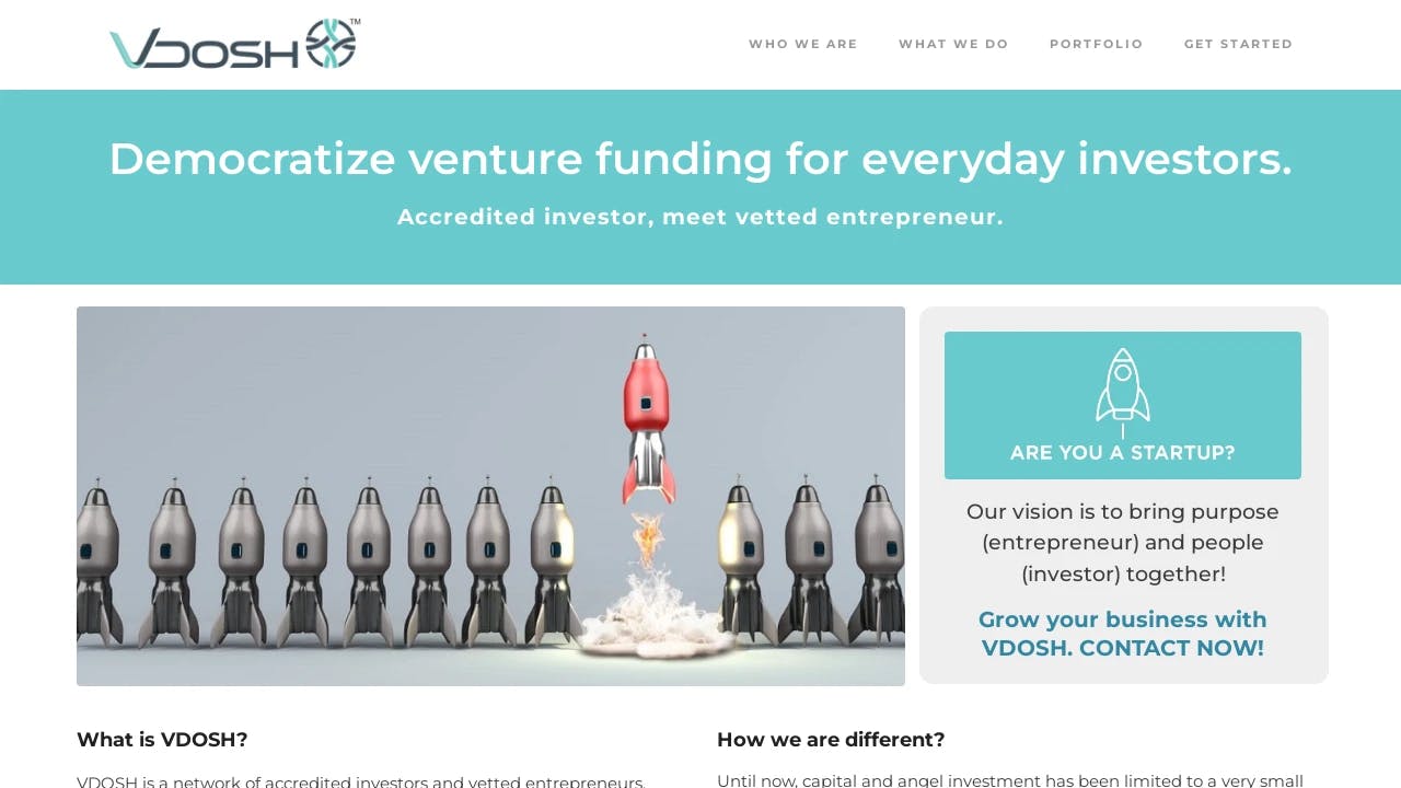 VDOSH - enabling start-ups to fundraise successfully