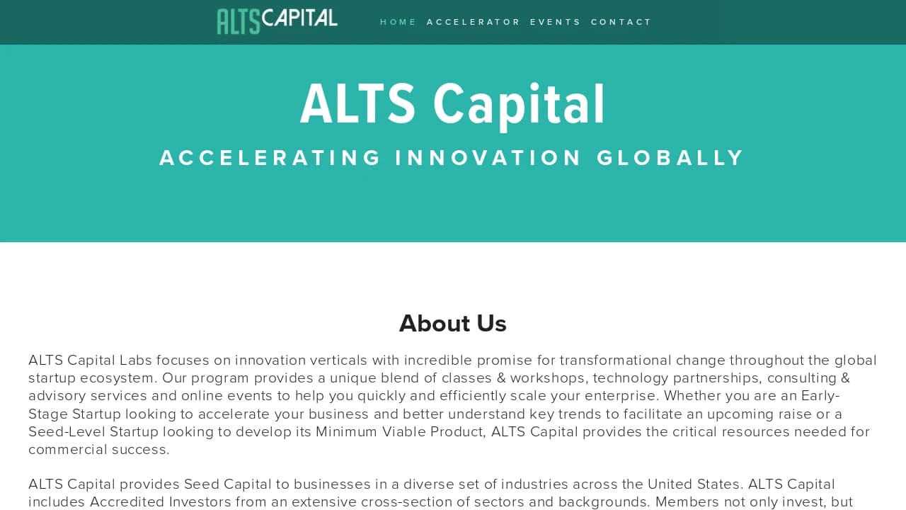 ALTS Capital - supporting Boston's best founders
