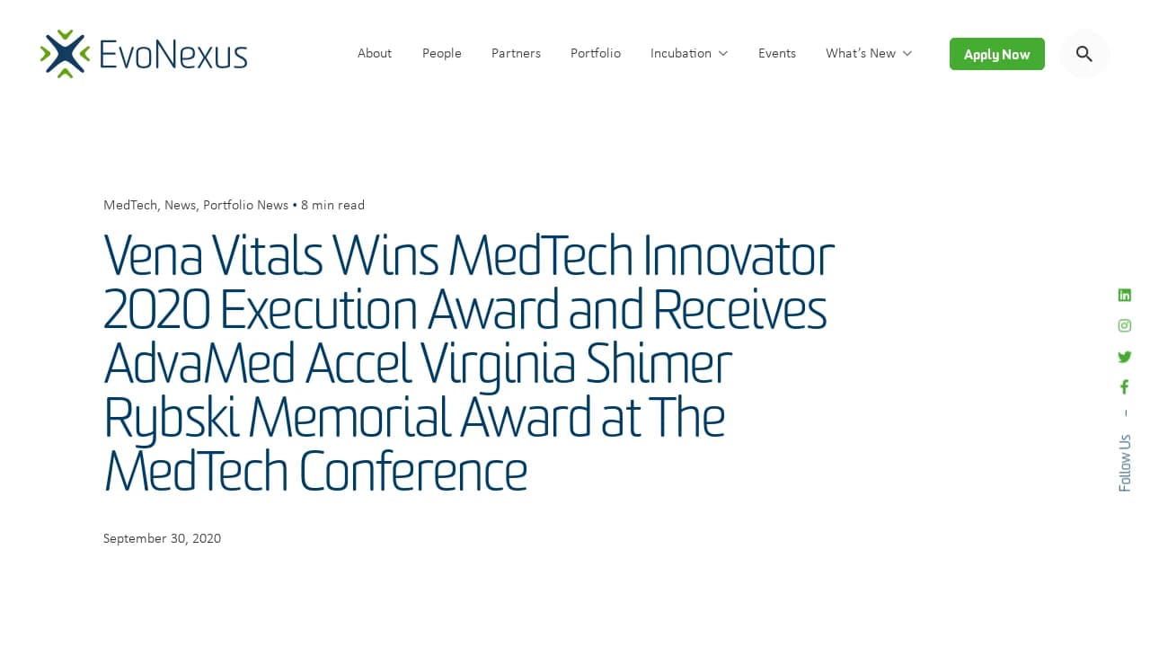 Vena Vitals - supporting California's best founders