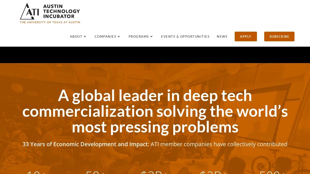Austin Technology Incubator - promoting the start-ups of tomorrow