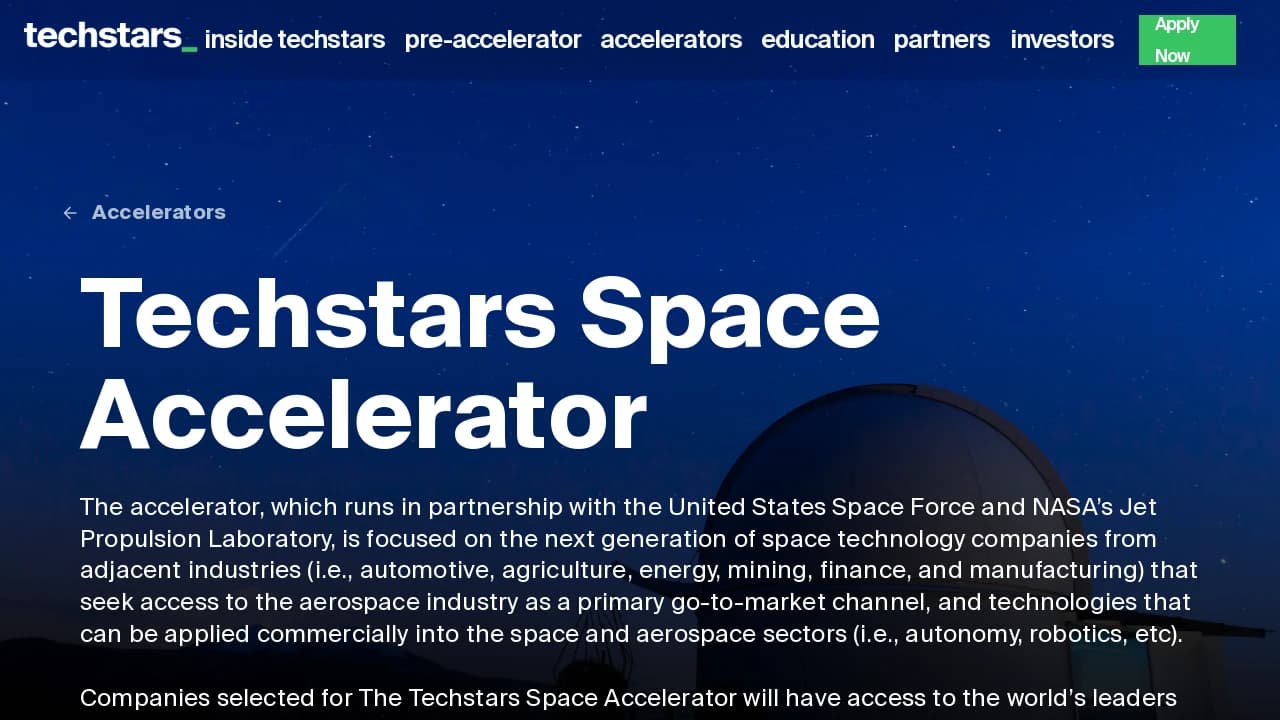 Techstars Starburst Space Accelerator - Colorado's true entrepreneurial hub